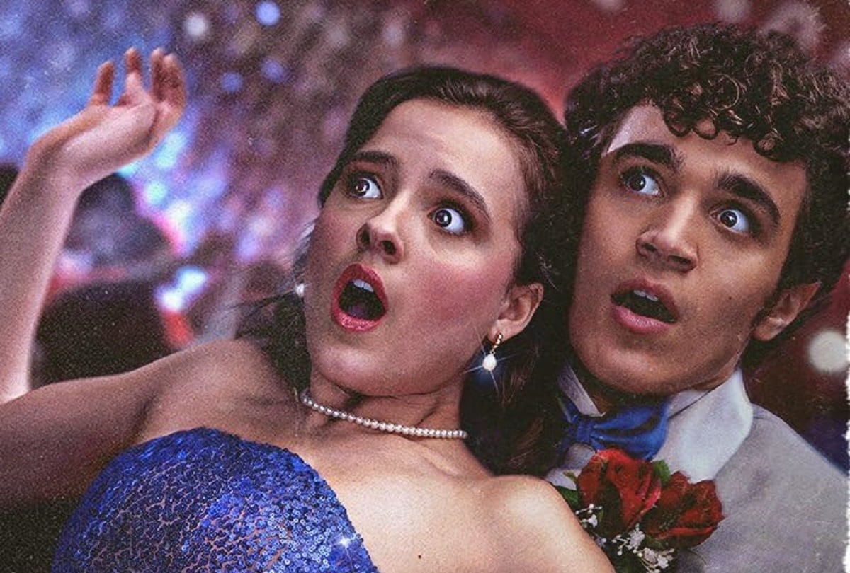 Fina Strazza da vida a Tiffany Falconer y David Iacono da vida a Tyler en la película "Fear Street: Prom Queen" (Foto: Netflix)