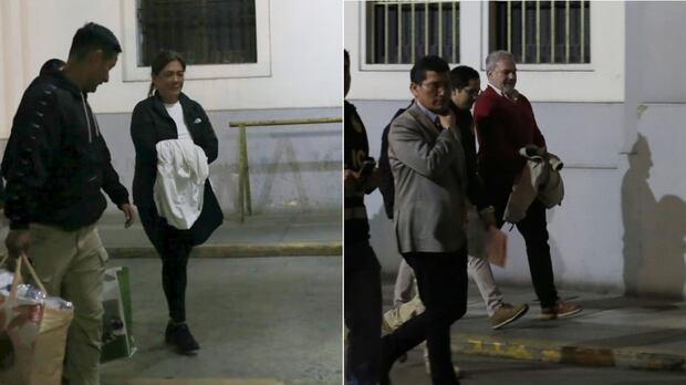 Sada Goray y Mauricio Fernandini permanecen en la sede de la prefectura tras ser detenidos. Foto: GEC / César Bueno