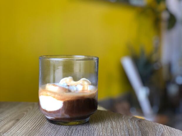 Momentum Café usa espresso de Rodríguez de Mendoza (Amazonas) y helados de fior di latte y de pistachos.