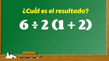 El ejercicio que complica a las mentes brillantes: ¿cuánto es 6÷2(1+2)?