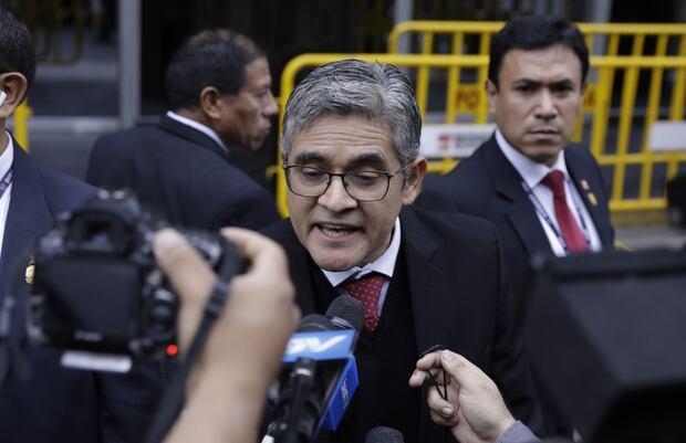 El fiscal José Domingo Pérez declaró a la prensa luego de la audiencia. Foto: GEC / Gian Carlo Ávila