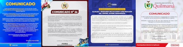 Pronunciamiento de municipalidades