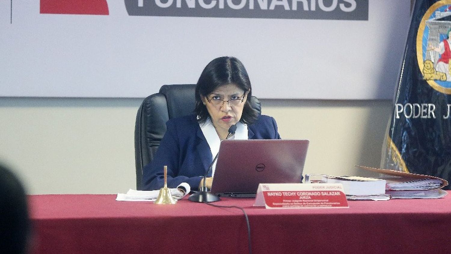La jueza Nayko Coronado fue parte del tribunal en el caso Ollanta Humala-Nadine Heredia. Foto: Poder Judicial