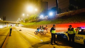 Tragedia ocurrió en la Vía Expresa, a la altura del puente Alejandro Tirado. (Foto: Gec)